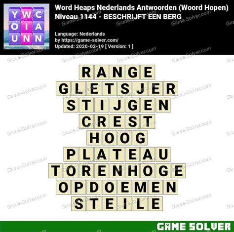 wordalot 1144|Solution Wordalot Niveau 1144 .